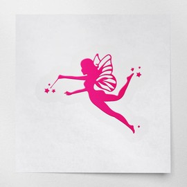 Decal Stickers Of Flying Fairy Silhouette (Pink) Premium Waterproof Vinyl Decal Stickers For Laptop Phone Accessory Helmet Car Window Mug Tuber Cup Door Wall Decoration ANDSKUS702531PI070722