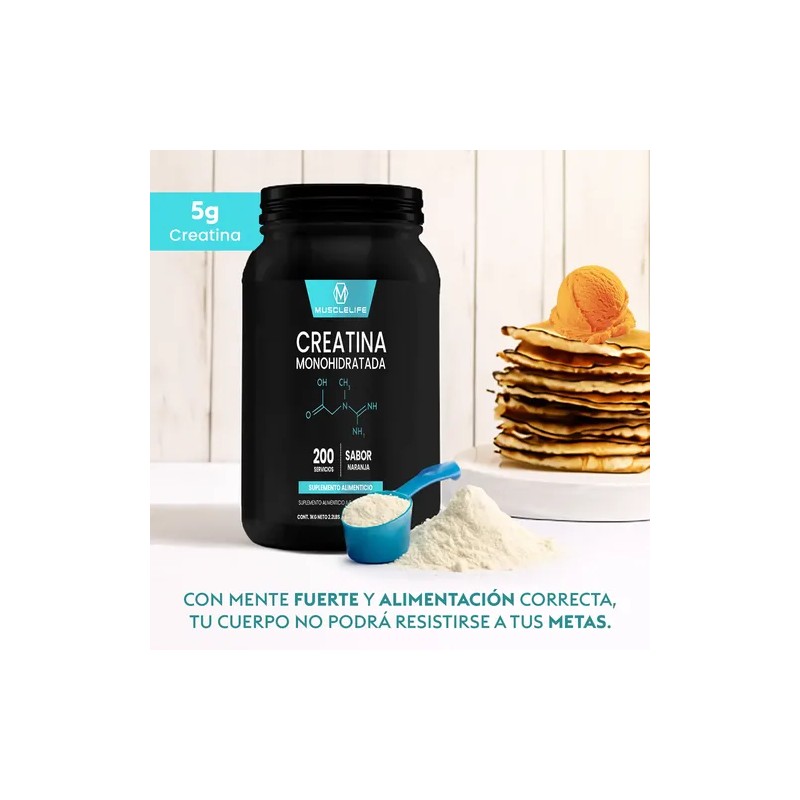 Creatina Monohidratada 1 Kg Muscle Life Varios Sabores