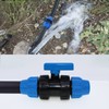 AIMEKE 25 mm PE Pipe Ball Valve Plastic Clamp Connector