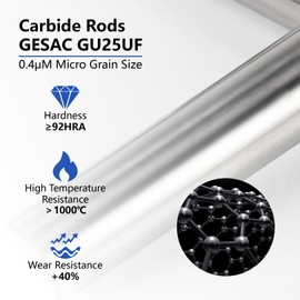 AYCHOLIZ 5PCS Carbide End Mill Set 3/32” HRC70 4 Flute Square Nose CNC Milling Bits, Carbide Rod from GESAC, for TC4/18 Titanium Alloy, 1.4848/1.4837 Steel, Stainless Steel, High Temperature Alloy