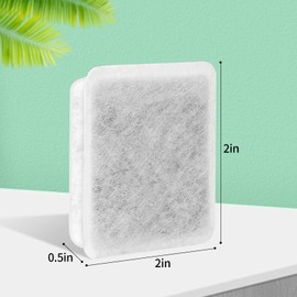 Charcoal Water Filter Replacement, Dog Cat Water Bowl Filter Pet Water Filter Fit for Gravity Waterer Bowls Pack of 6