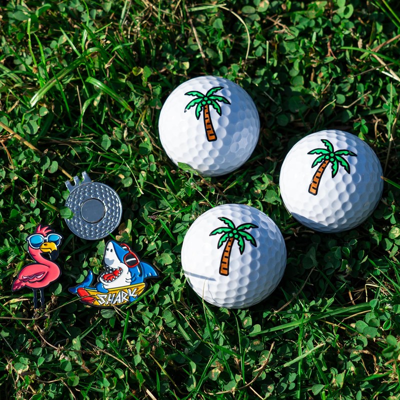 CRAFTSMAN GOLF Gift Box Flamingo Towel and Shark Golf Ball