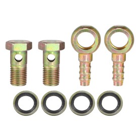 A ABSOPRO Car Banjo Hose Barb Bolt Fittings Adapter M14 x 1.5 10 mm Pack of 2