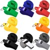 zalati 8 Pcs ABS Whistle with Lanyard Clear Sound for