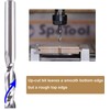 SpeTool 5 Pcs Spiral Router Bits UpCut 1/4 inch Cutting