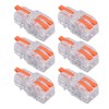 30PCS Quick Splicing Wire Connector Transparent PC Copper Stripping Terminal