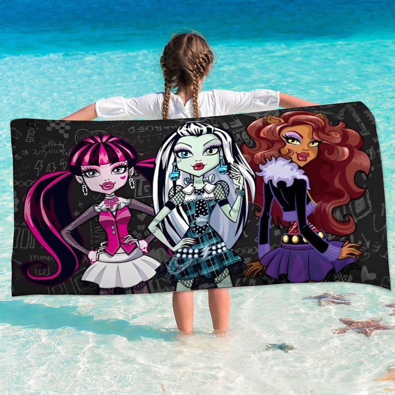 PLNVNVP Beach Towels Children's Monster Beach Towels Large Bath Towel