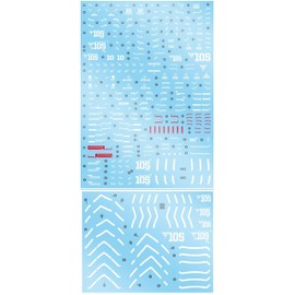 ANSAI Decals Fits Hobby MG 1/100 MSN-06S Sinanju Ver. Ka 2pcs Set DIY Decals