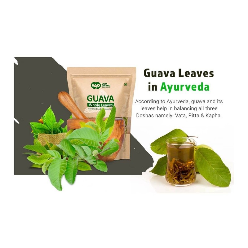 Guava Whole Dry Leaves 2.65 oz(75 grams), Loose Leaf Tea,