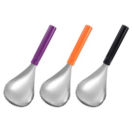 Hand Tools 3Pcs Pumpkin Scooper Stainless Steel Fruit Carving Tool Manual Watermelon Cantaloupe Scooper Pumpkin Corer Pumpkin Pulp Separator for Kitchen