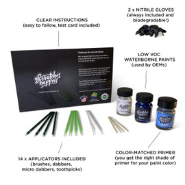 ScratchesHappen Exact-Match Touch Up Paint Kit - Night Armor (K26) for Nissan - Preferred (Paint + Clear Coat + Primer)