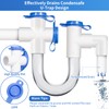 DECOAIRCON 3/4 -inch Standard Condensate Trap with Cleaning Brush, PVC