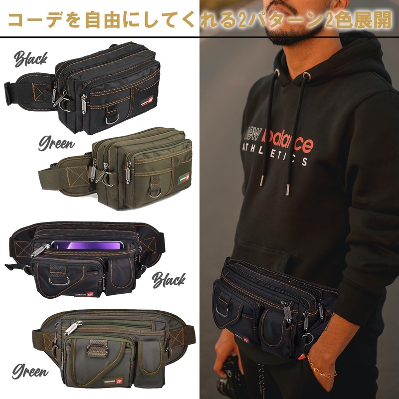 LEZARINO Men's Women's Fanny Pack Multi-functional Waterproof Large Capacity Unisex,