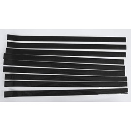 Pro-Tuff Decals 1" Wide Football Helmet Stripe 20 Mil Thick (Pack of 25) Helmet Tape (Black)