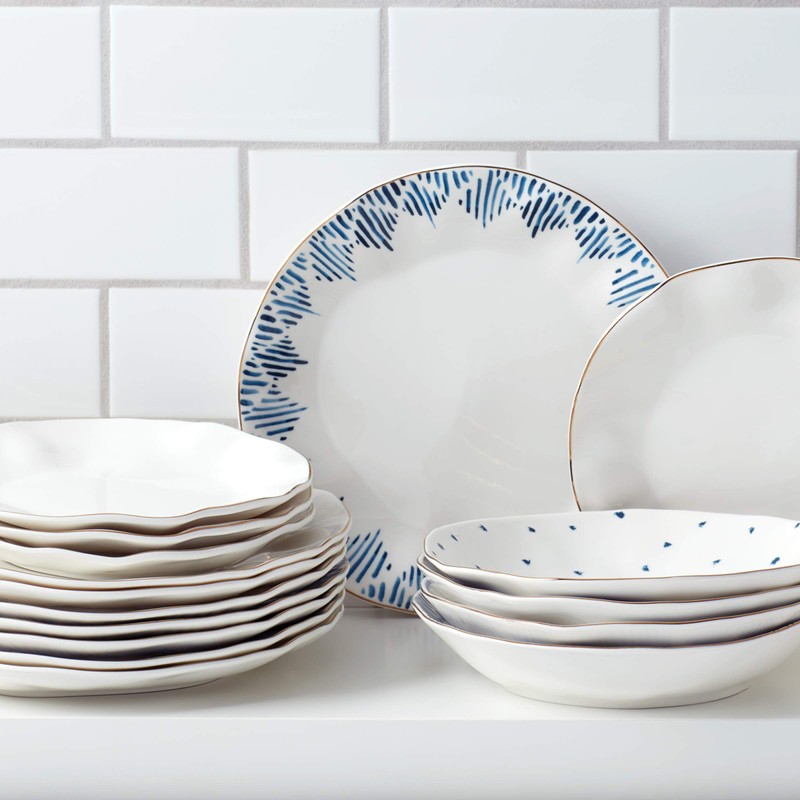 Lenox Blue Bay 4-Piece Set Dinner Plates, 6.40 LB