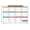2026-2027 Academic Calendar 2-Pack (11x17"), Laminated + Cardstock, Reversible Vertical/Horizontal,