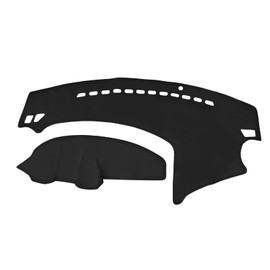 Crmopix Black Leather Car Dashboard Cover Dash Protector Pad Mat Fits for 2010-2013 Mazda 3 - UV Protection Anti-Slip