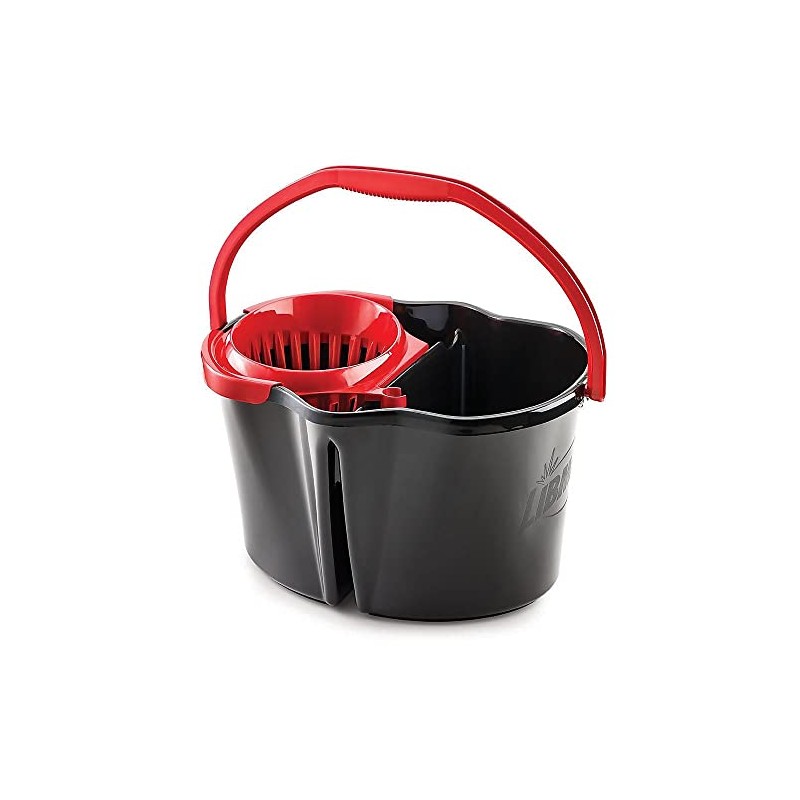 Libman Commercial 1056 Clean & Rinse Bucket with Wringer, 4