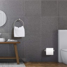 HouseAid Towel Ring and Toilet Paper Holder Set 2 Pieces Bathroom Hardware Stainless Steel Bathroom Hand Towel Holder Circle Towel Hanger Wall Mounted Brushed Nickel