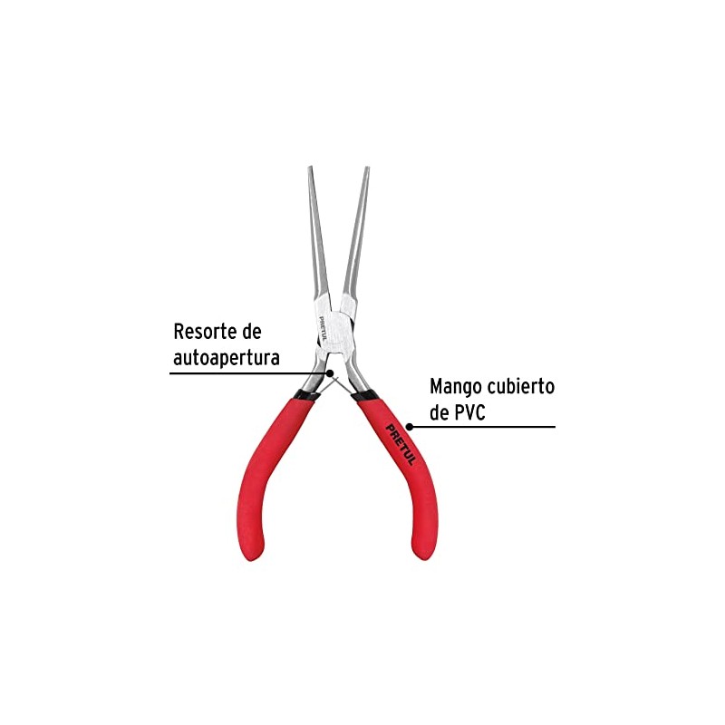 Pretul PMP-PA4, Pinza de punta de aguja 6", mango de