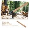 CIMAXIC Wooden Axe Handle Replacement Solid Axe Grip for Camping