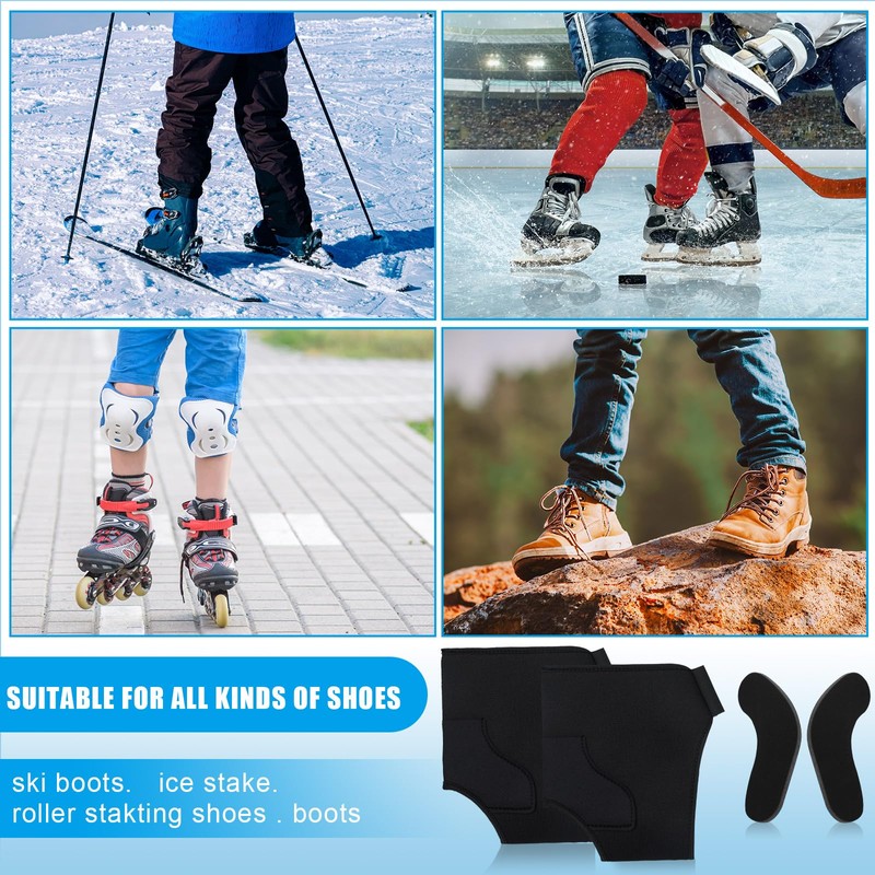 Syhood 2 Pcs Ski Snowboard Boot Fitting Liner Sleeves with