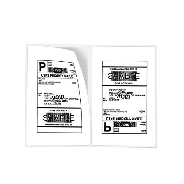 PAPRMA Half Sheet Self-Adhesive Shipping Labels for Laser & Inkjet