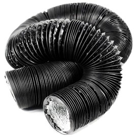 Double Layer Construction Duct Hose, Exhaust Hose, Aluminum, Flexible, Exhaust, Blower, Heat Resistant, φ3.9 inches (100 mm), φ5.9 inches (150 mm) (φ100 mm, 5 m)