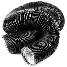 Double Layer Construction Duct Hose, Exhaust Hose, Aluminum, Flexible, Exhaust, Blower, Heat Resistant, φ3.9 inches (100 mm), φ5.9 inches (150 mm) (φ100 mm, 5 m)