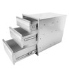 GAOMON Outdoor Kitchen Drawers, 3-Layer Stainless Steel 16" W x