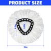 3 Pack Replacement 360° Rotating Mop Heads, Mop Replace Head