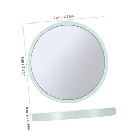 Outanaya 4pcs Cute Portable Round Hand Mirrors Compact Travel Makeup Mirrors for Women Scratch Resistant Multi Color Options for Purses and Daily Grooming