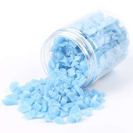 Alan Stone Glow in The Dark Home and Garden Fish Tank Aquarium Decorative Sand Gravel Rock (5-8mm, Blue)