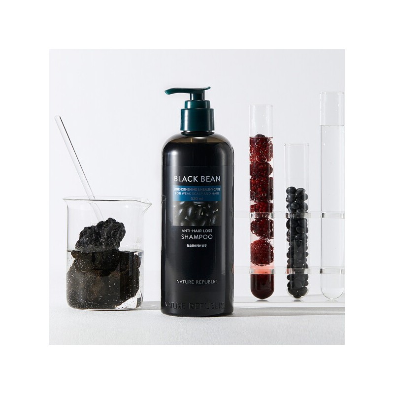 Nature Republic Black Bean Hair Loss Symptoms Improvement Shampoo 520ml