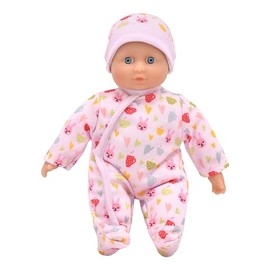 DOLLSWORLD from Peterkin | Baby Grace Doll 78006 | 25cm soft bodied doll with removable outfit and hat | Dolls & Accessories | Ages 10m+