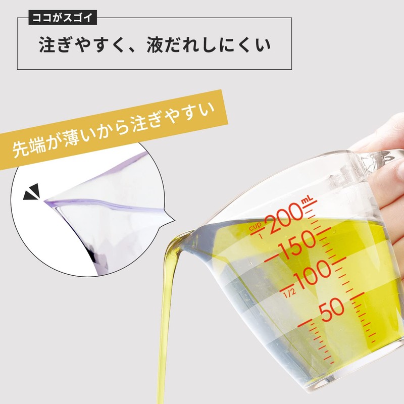 Marna K649CL Measuring Cup, Easy to See Markings, 7.8 fl