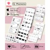 Memoqueen Mini Pocket Sticker Printer T02 Mini Pocket Thermal Printer,