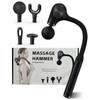 BlissfulDestiny Deep Tissue Massage Gun with Bend Handle, 12MM Percussion,