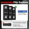 WORKPRO 4PCS Impact Socket Set 1/2" Drive, Lug Nut Socket