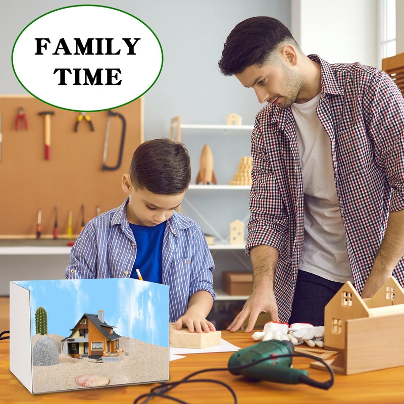 3 Pcs Diorama Box Cardboard Diorama Kit Diorama Supplies with