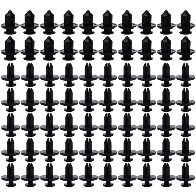 190 Pcs Car Trim Clips, Fastener Rivet Clips 6 Sizes,
