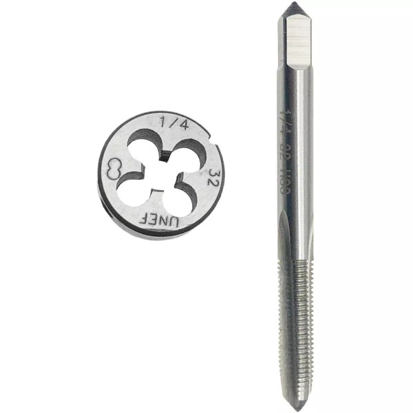 LEISITING 1/4''-32 UNEF Tap & Die Set Right Hand HSS