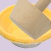 PRETYZOOM Double Ended Wooden Egg Tart Tamper Tool for Baking