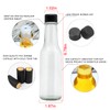 Brajttt 5oz Glass Bottle, Clear Woozy Bottles with Shrink Capsules,Empty