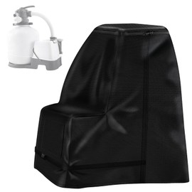 Pool Pump Cover, 600D Pump House for Pool Pump, All-Weather Defense, Sand Filter System Cover, 70 x 65 x 55 cm, Silver Coating, Durable, Effective Protection