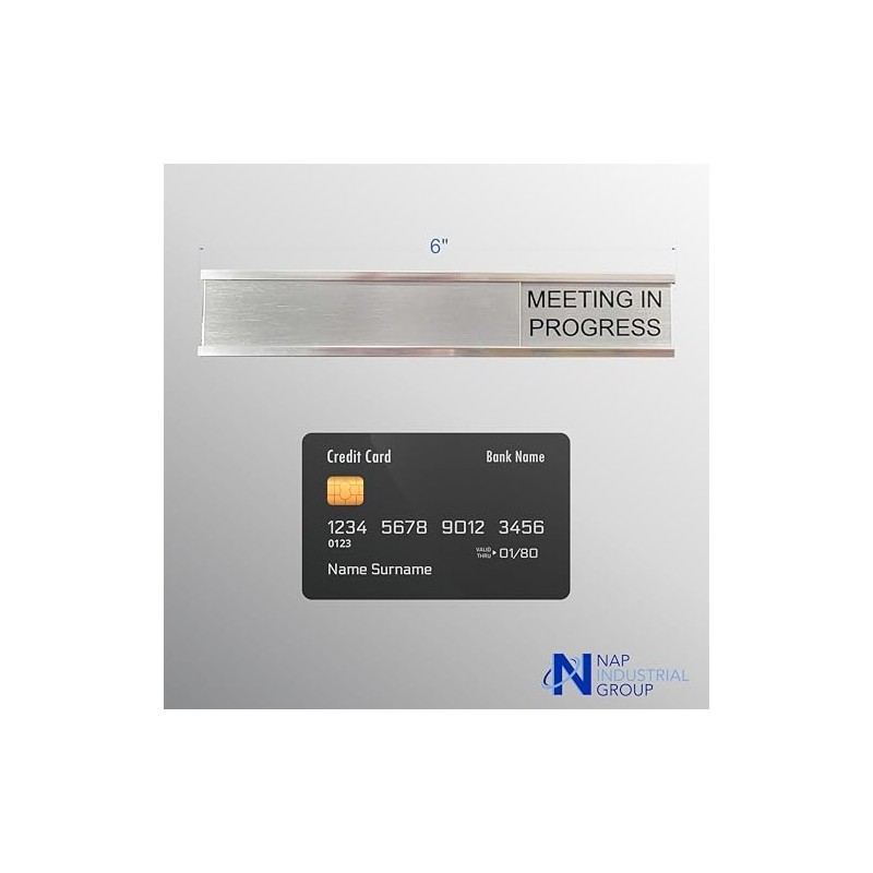 Training Room Slider Sign (Red/Green, 6" x 1")