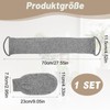 2 Pieces Back Scrubber for Shower Bamboo Fibre Exfoliating Scrubber