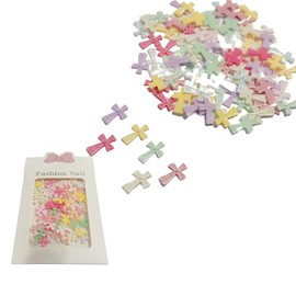 MiHarutsu Nail Parts Cross Nail Parts Set Gel Nail Parts Cross (Cross 2)