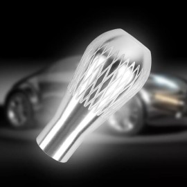 Unbranded Universal JDM Silver Aluminum Manual Gear Shift Knob Lever Shifter Long Throw