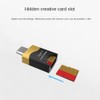 Snblzhef Type-C Card Reader Mobile OTG Card Reader Hidden Card